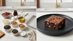 ブラウニーミックスがここまで変わる：油を溶かしバターに替える、ねっとり濃厚ブラウニー