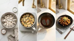 カリッと揚げた牛蒡にバルサミコだれを絡めるだけ：ナッツ香る簡単副菜レシピ