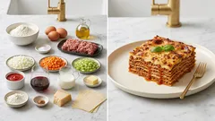 薄いパスタを7層に重ねて軽やかに—王道ボロネーゼ×ベシャメルのラザニア