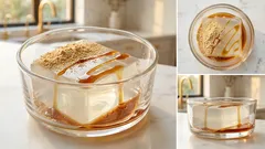 火にかけるのは2分だけ。粉寒天で作るひんやりきなこ寒天(アガベで軽い甘さ)